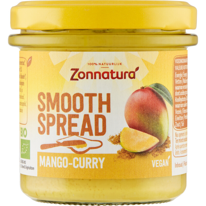 Smooth spread mango-curry